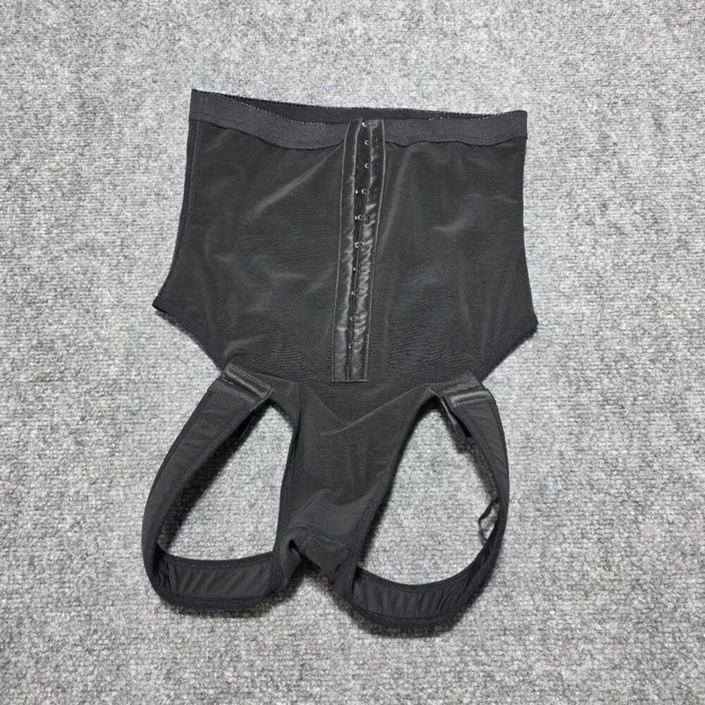 SuperMom Women’s Black Waist Trainer Shapewear Bodysuit Size Large